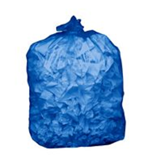 Recycling Liner Blue 60 Gal. 100/Case 24 x 18 x 46 Wide Container