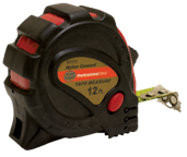 Tape Measure Rubber Grip W/Release Button 3/4" X 12''