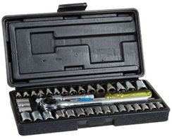 Socket Wrench Set 1/4" - 3/8" Drive 40 Pc.