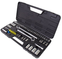 Socket Wrench Set 1/4"-3/8"-1/2" Drive 52 Pc. Pro.