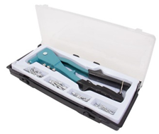 Hand Rivet Gun with 4 Quick Switch Nozzles