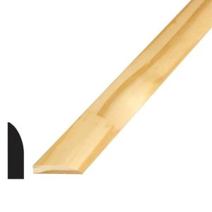 Clam Door Stop Primed 3/8" x 1 3/8" x 7'