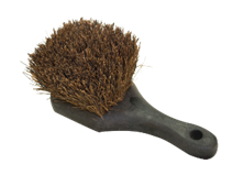 Utility Brush Plastic Handle 8"