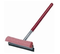 Squeegee with Wood Handle Rubber 8" , 16" Handle