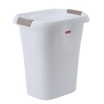 Wastebasket Container With Liner Lock 5 Gal - White