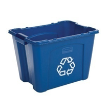 Rubbermaid "We Recycle" Box 14 Gal.