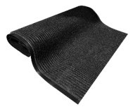 Ribbed In/Out Carpet Runner 36"W Per Ft. Charcoal Black