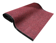 Ribbed In/Out Carpet Runner 36"W Per Ft. Red