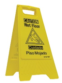 "Wet Floor" Sign (Spanish / English)