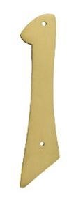 House Number 4" Brass