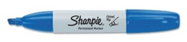 Permanent Marker Chisel Tip Blue