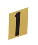 Apartment Number Metal 1 1/2" Gold