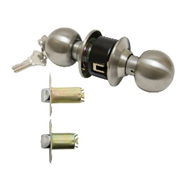 Cylindrical Vestibule Lockset Stainless Steel