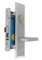 Mortise Apt. Lockset W/Lever Handle RH Satin Chrome