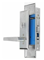 Mortise Apt. Lockset W/Lever Handle LH Satin Chrome