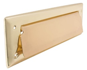 Mail Slot Brass Plated 10" W X 3" H