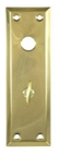Interior Mortise Lock Plate with Turn Piece 2 1/4" X 7"