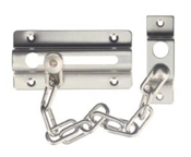 Door Chain Guard Solid Brass Satin Nickel