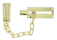 Door Chain Guard Keyed Brass Plated