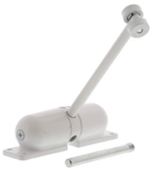 Mini Door Closer Reversible White