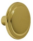 Cabinet Knob 1 1/4" Brass Plated