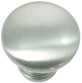 Cabinet Knob 1-3/8" Brushed Satin Nickel