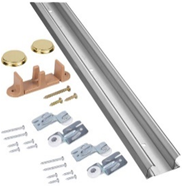 Sliding Door Track Set 4'- 2 Door For 3/4" & 1 3/8" Door