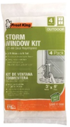 Storm Window Kit Nail-On 3' x 6' 4/Pk