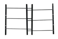 Window Guard Bathroom 3 Bar 15" H x 13" - 22" W "L"