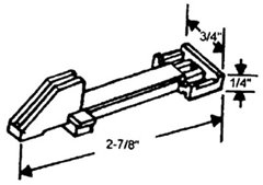 Slide Latch For Window #B1, Upper Part