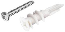 Plastic E-Z Anchors W/Screws 8 x 1 1/4 2/PK