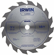 Circular Blade Frame/Rip Combo Carbide Tipped 16T 7 1/4"