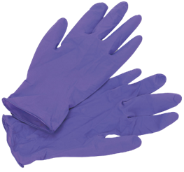 Nitrile Disposable Gloves - Powder Free 100/Bx Purple
