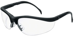 Safety Eye Glasses Black Frame Clear Lens