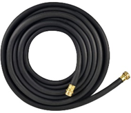Hot Water Hose 3 Ply Black Rubber 50' 5/8"