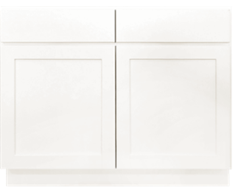 Allure White Shaker Sink Base Cabinet