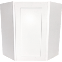 Allure White Shaker Corner Wall Cabinet 24" x 30"