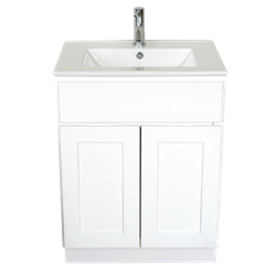 Royce Vanity Shaker Cabinet 24" x 18" White