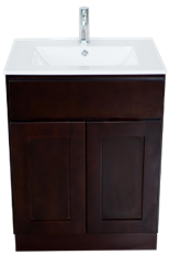 Royce Vanity Shaker Cabinet 24" x 18" Espresso