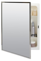 Medicine Cabinet Surface or Recessed Mount Plastic 16" x 20"