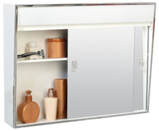 Medicine Cabinet Sliding Doors Lighted 24" x 20"