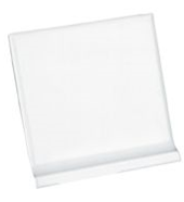 Cove Base Ceramic 4 1/4" x 4 1/4" White