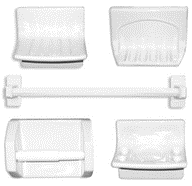Ceramic Bathroom Set 5 Pc.