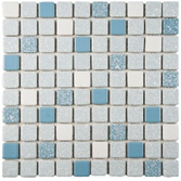 Mosaic Floor Tile 1" x 1" 30 S.F. Blue #924