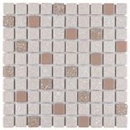 Mosaic Floor Tile 1" x 1" 30 S.F. Beige #923
