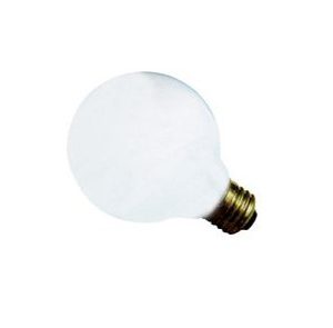 Globe Light Bulb White 60W G25