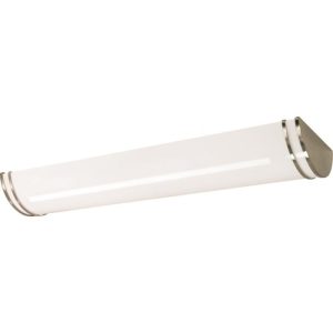 LED Vanity Fixture Half Cylinder Brushed Nickel 25" 26W CCT