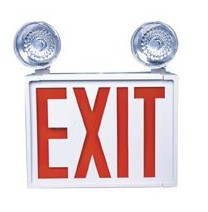Exit Fixture LED W/ Emergency Light 6V