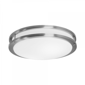 LED Flush Mount Round Fixture Brushed Nickel CCT
