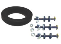 Deep Seal Floor Flange Brass 4"